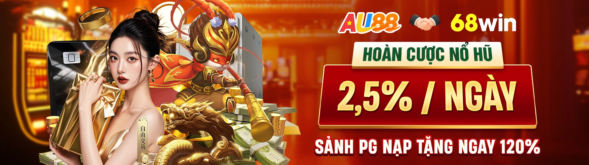 Hình giới thiệu Slot Game và khu nội dung chính thức tại 68Win